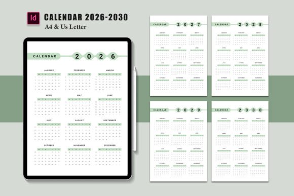 Download Printable Calendar Templates 2026-2030 - 2030 Collection