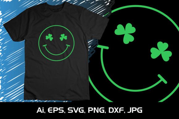 Download Happy Face St. Patrick'S Shirt 4 Cloves - St. patrick's shirt Collection