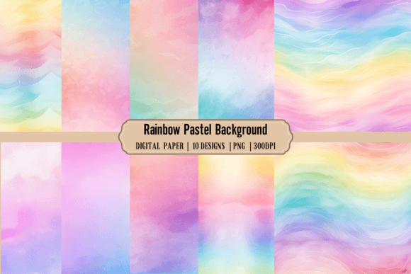 Download Rainbow Pastel Backgrounds | Paper Rainbow - Backgrounds Collection