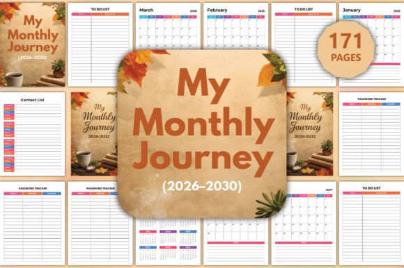 Download (2026–2030) My Monthly Journey - 2030 Collection