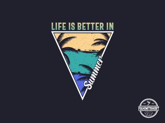 Download Summer Beach T-shirt Design - Premium Resources