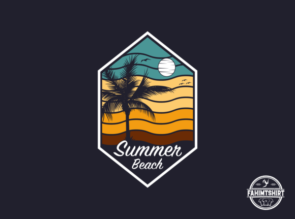 Download Summer Beach T-shirt Design - Premium Resources